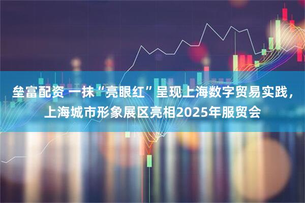 垒富配资 一抹“亮眼红”呈现上海数字贸易实践，上海城市形象展区亮相2025年服贸会