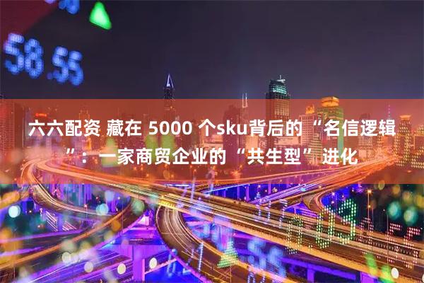 六六配资 藏在 5000 个sku背后的 “名信逻辑”：一家商贸企业的 “共生型” 进化